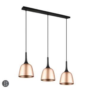 CHIRON Mosiądz mat 3xE27 Lampa wisząca Trio 310800308
