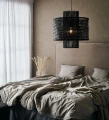 Lampa wisząca AMBON Czarny Ratan Ø 50cm E27 Markslojd 108118 | 7330024599291 noxbox lampynox www.lampynox.pl
