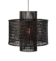 Lampa wisząca AMBON Czarny Rattan Ø 50cm E27 Markslojd 108118 | 7330024599291 noxbox lampynox www.lampynox.pl