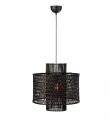 Lampa wisząca AMBON Czarny Rattan Ø 50cm E27 Markslojd 108118 | 7330024599291 noxbox lampynox www.lampynox.pl