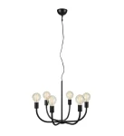 AMISTOSO Czarny Ø 63cm 6xE27 Lampa wisząca Markslojd 108290