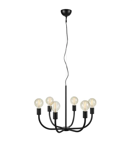 Lampa wisząca AMISTOSO Czarny Ø 63cm 6xE27 Markslojd 108290 | 7330024602106 noxbox lampynox www.lampynox.pl