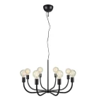 AMISTOSO Czarny Ø 75cm 8xE27 Lampa wisząca Markslojd 108291