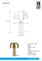Lampka stołowa BLANCA Patyna Ø 25cm E14 Markslojd 107935 | 7330024588233 noxbox lampynox www.lampynox.pl