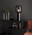 Lampka stołowa BROOKLYN Czarny | Przydymiony Ø 24,5cm E27 Markslojd 107479 | 7330024579439 noxbox lampynox www.lampynox.pl