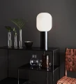 Lampka stołowa BROOKLYN Czarny | Biały Ø 24,5cm E27 Markslojd 107480 | 7330024579446 noxbox lampynox www.lampynox.pl