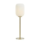 CAVA Mosiądz | Biały Ø 14cm E14 Lampka stołowa Markslojd 108251
