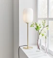 Lampka stołowa CAVA Mosiądz | Biały Ø 14cm E14 Markslojd 108251 | 7330024601710 noxbox lampynox www.lampynox.pl