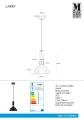 Lampa wisząca LARRY czarny | złoty szczotkowany E27 Markslojd 106974 | 7330024569195 noxbox lampynox www.lampynox.pl