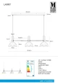 Lampa wisząca potrójna LARRY biały | stal 3xE27 Markslojd 107500 | 7330024579644 noxbox lampynox www.lampynox.pl