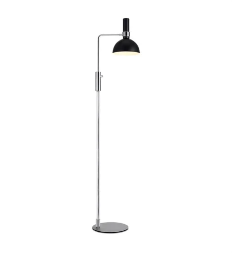 Lampa podłogowa stojąca LARRY czarny | chrom E27 Markslojd 106857 | 7330024567276 noxbox lampynox www.lampynox.pl