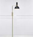 Lampa podłogowa stojąca LARRY czarny | złoty szczotkowany E27 Markslojd 106972 | 7330024569171 noxbox lampynox www.lampynox.pl