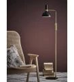 Lampa podłogowa stojąca LARRY czarny | złoty szczotkowany E27 Markslojd 106972 | 7330024569171 noxbox lampynox www.lampynox.pl