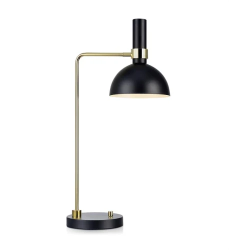 Lampa stołowa LARRY czarny | złoty szczotkowany E27 Markslojd 106973 | 7330024569188 noxbox lampynox www.lampynox.pl