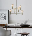 Lampa wisząca CAPITAL Mosiądz Ø 62cm 6xE27 Markslojd 106418 | 7330024559301 noxbox lampynox www.lampynox.pl