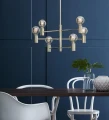 Lampa wisząca CAPITAL Mosiądz Ø 62cm 6xE27 Markslojd 106418 | 7330024559301 noxbox lampynox www.lampynox.pl