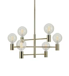 CAPITAL Mosiądz Ø 62cm 6xE27 Lampa wisząca Markslojd 106418