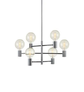 CAPITAL Chrom Ø 62cm 6xE27 Lampa wisząca Markslojd 106419