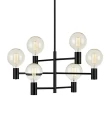 Lampa wisząca CAPITAL Black Ø 62cm 6xE27 Markslojd 107281 | 7330024576391 noxbox lampynox www.lampynox.pl