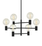 CAPITAL Czarny Ø 62cm 6xE27 Lampa wisząca Markslojd 107281