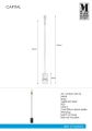 Lampa podłogowa stojąca CAPITAL Czarny Ø 13cm E27 Markslojd 108110 | 7330024599215 noxbox lampynox www.lampynox.pl