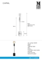 Lampa stołowa CAPITAL Czarny Ø 8cm E27 Markslojd 108109 | 7330024599208 noxbox lampynox www.lampynox.pl