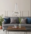 Lampa wisząca | Żyrandol GRANSO Chrom Ø 40cm 2xE14 Markslojd 104890 | 7330024532847 noxbox lampynox www.lampynox.pl