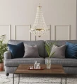 Lampa wisząca | Żyrandol GRANSO Złoty Ø 40cm 2xE14 Markslojd 106119 | 7330024556331 noxbox lampynox www.lampynox.pl