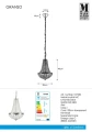 Lampa wisząca | Żyrandol łazienkowy GRANSO Chrom Ø 30cm 2xG9 IP44 Markslojd 107550 | 7330024580145 noxbox lampynox www.lampynox.pl