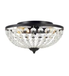 GRANSO Czarny Ø 40cm 3xE14 IP21 Sufitowa lampa łazienkowa Markslojd 107592