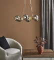 Lampa wisząca CIRCLE Mosiądz | Przydymiony Ø 71cm 6xG9 Markslojd 108050 | 7330024596030 noxbox lampynox www.lampynox.pl