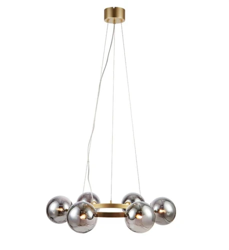 Lampa wisząca CIRCLE Mosiądz | Przydymiony Ø 71cm 6xG9 Markslojd 108050 | 7330024596030 noxbox lampynox www.lampynox.pl