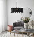 Lampa wisząca LEVEL czarny Ø 52cm 3xE27 Markslojd 107925 | 7330024588134 noxbox lampynox www.lampynox.pl