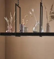 Lampa wisząca z półką TRAY czarny LED 3x3W 3000K Markslojd 105780 | 7330024549241 noxbox lampynox www.lampynox.pl