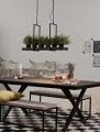 Lampa wisząca z półką TRAY czarny LED 3x3W 3000K Markslojd 105780 | 7330024549241 noxbox lampynox www.lampynox.pl