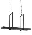 Lampa wisząca z półką TRAY czarny LED 3x3W 3000K Markslojd 105780 | 7330024549241 noxbox lampynox www.lampynox.pl
