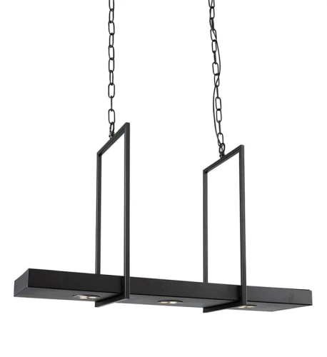 Lampa wisząca z półką TRAY czarny LED 3x3W 3000K Markslojd 105780 | 7330024549241 noxbox lampynox www.lampynox.pl