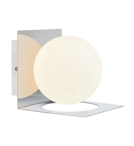 Kinkiet łazienkowy ZENIT chrom | biały G9 IP44 Markslojd 107488 | 7330024579521 noxbox lampynox www.lampynox.pl