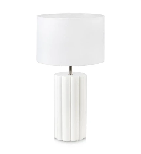Lampa stołowa COLUMN biały Ø 24cm E14 Markslojd 108220 | 7330024600492 noxbox lampynox www.lampynox.pl