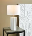 Lampa stołowa COLUMN biały Ø 24cm E14 Markslojd 108220 | 7330024600492 noxbox lampynox www.lampynox.pl