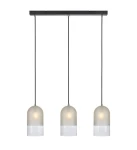 COPE Mrożony | Przeźroczysty | Czarny 3xE14 Lampa wisząca potrójna Markslojd 108226