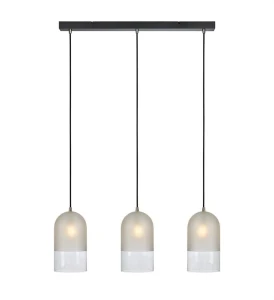 COPE Mrożony | Przeźroczysty | Czarny 3xE14 Lampa wisząca potrójna Markslojd 108226
