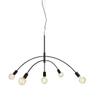 CRUX czarny Ø 105cm 5xE27 Lampa wisząca Markslojd 108282
