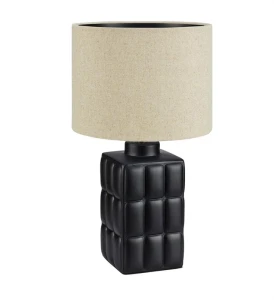 CUSCINI czarny | beżowy Ø 35cm E27 Lampa stołowa Markslojd 108247