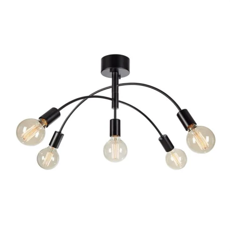Lampa sufitowa CYGNUS czarny Ø 70cm 5xE27 Markslojd 108284 | 7330024602045 noxbox lampynox www.lampynox.pl