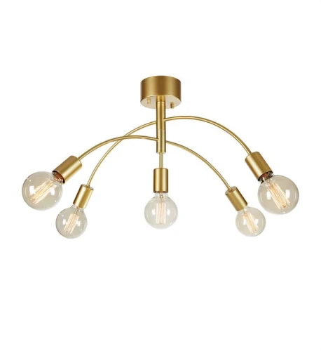 Lampa sufitowa CYGNUS złoty Ø 70cm 5xE27 Markslojd 108285 | 7330024602052 noxbox lampynox www.lampynox.pl