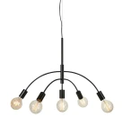 CYGNUS czarny Ø 70cm 5xE27 Lampa wisząca Markslojd 108286
