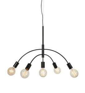 CYGNUS czarny Ø 70cm 5xE27 Lampa wisząca Markslojd 108286
