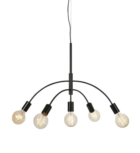 Lampa wisząca CYGNUS czarny Ø 70cm 5xE27 Markslojd 108286 | 7330024602069 noxbox lampynox www.lampynox.pl