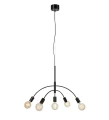 Lampa wisząca CYGNUS czarny Ø 70cm 5xE27 Markslojd 108286 | 7330024602069 noxbox lampynox www.lampynox.pl